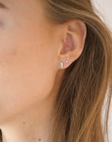 Nord Blue S 18K Guld Ørestikker m. Akvamarin & Diamant