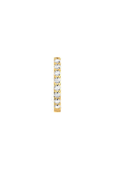 Small Line 18K Guld Hoop m. Lab-Grown Diamanter