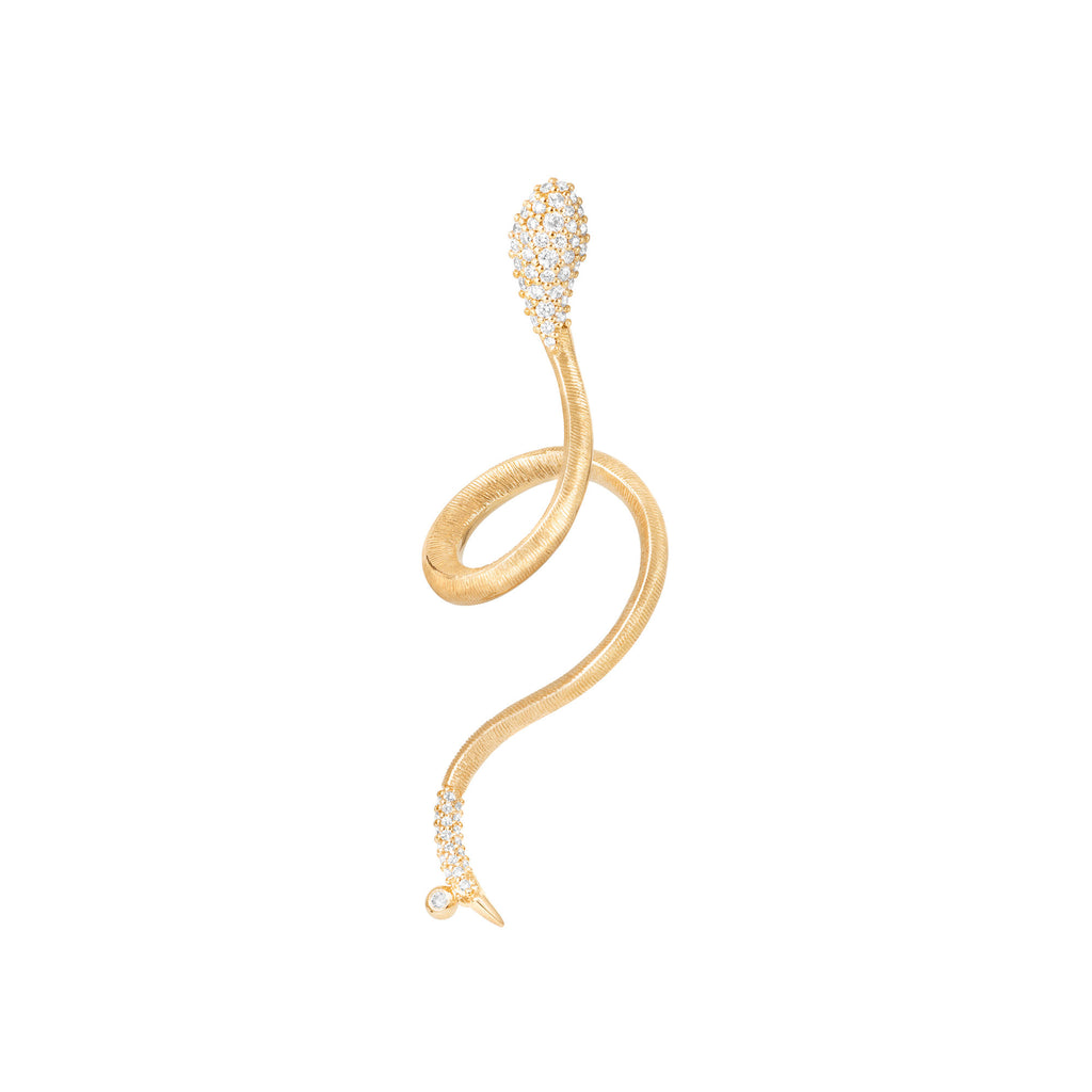 Snakes Ohrring aus 18K Gold I Diamanten