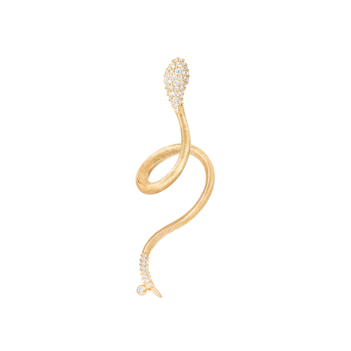 Snakes 18K Guld Ørering m. Diamanter