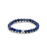 ColorUp Sodalite (6mm) Silver Bracelet