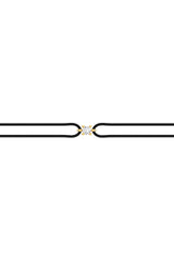 Solitaire Cord 18K Gold Bracelet w. Lab-Grown Diamond