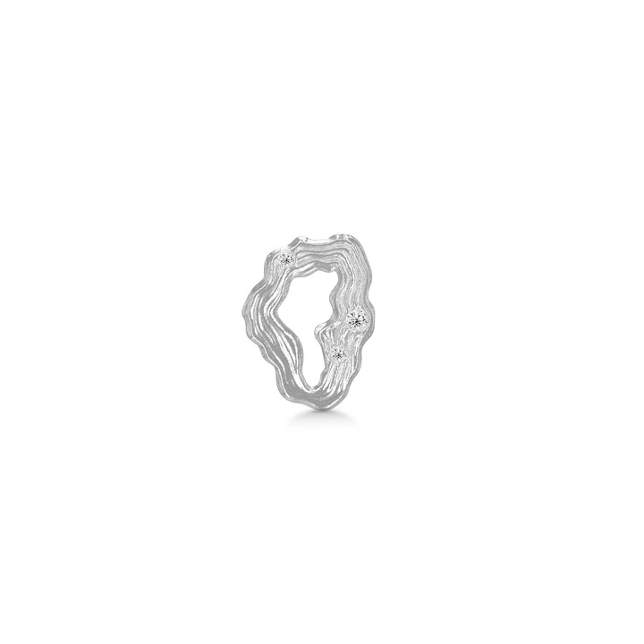 Stellar Silver Earring w. Zirconia