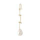 Strawberry Field 14K Gold Earring w. Pearl
