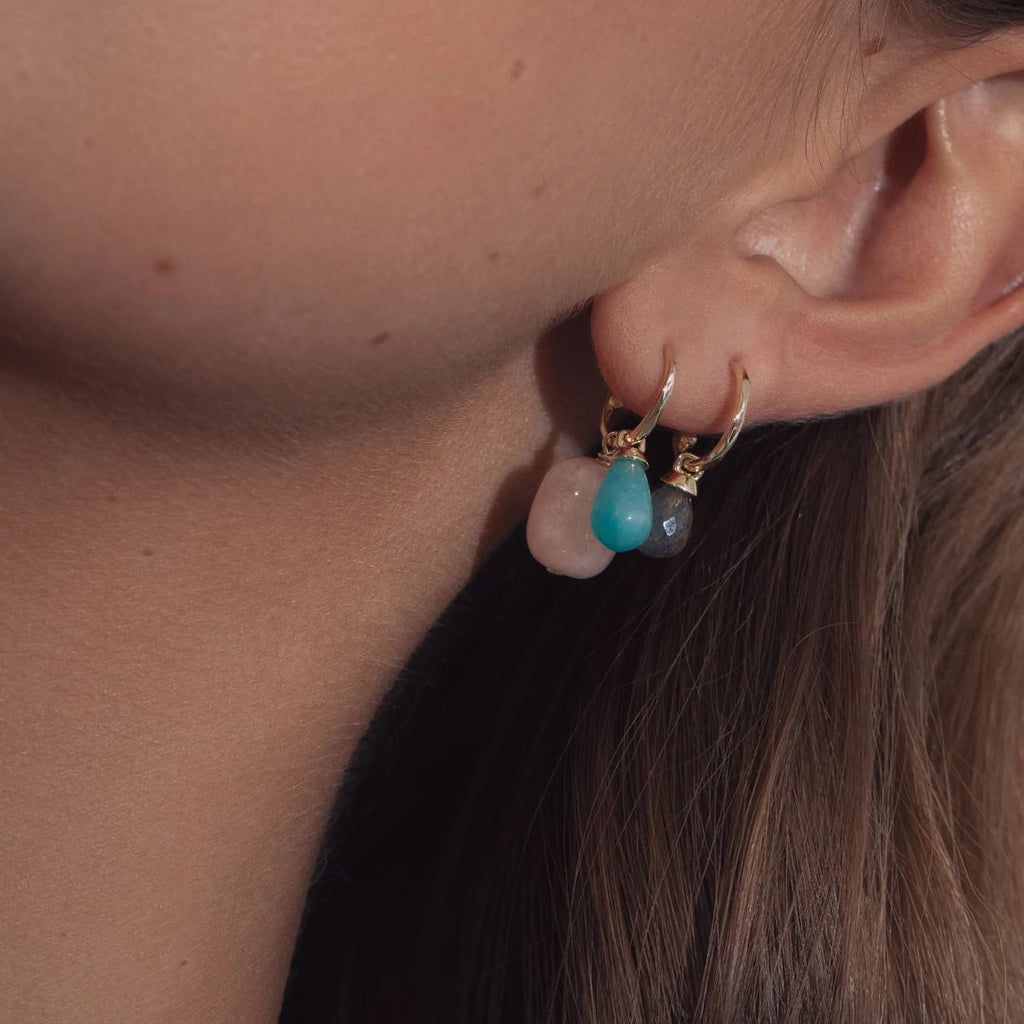 10K Gold Pendant w. Labradorite