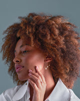 Swinging Spiral 18K Rosegold Ring w. Topaz & Amethyst