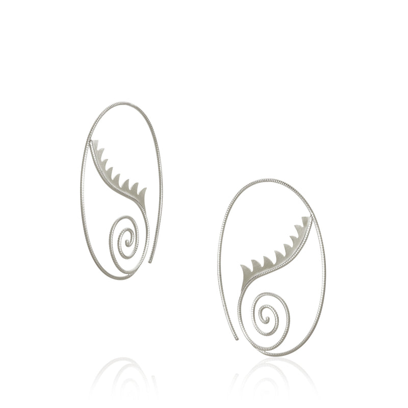 Thera small Silver Earrings