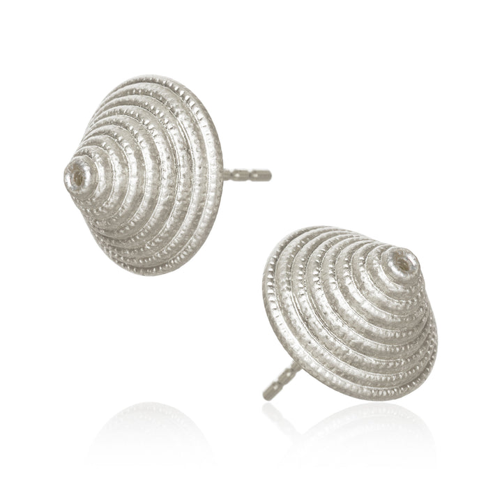 Thera large twist Silver Earrings