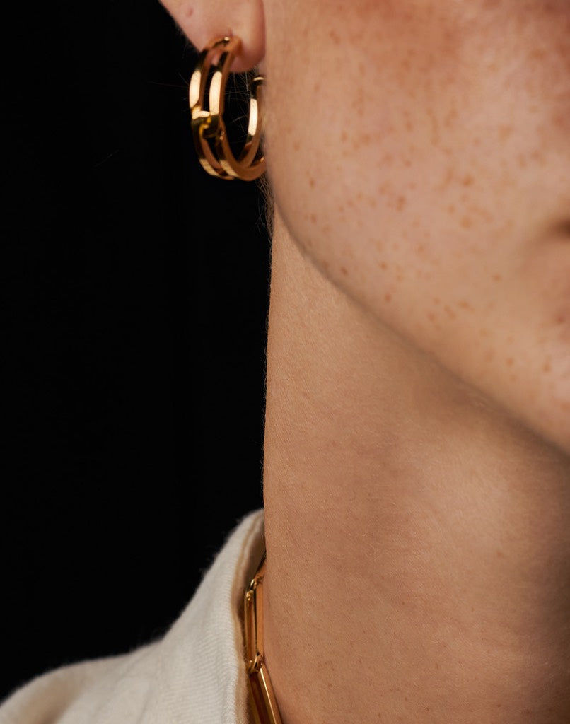 The Gasp großer Ohrring aus 18K Gold