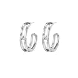 The Gasp Large Silver Earring