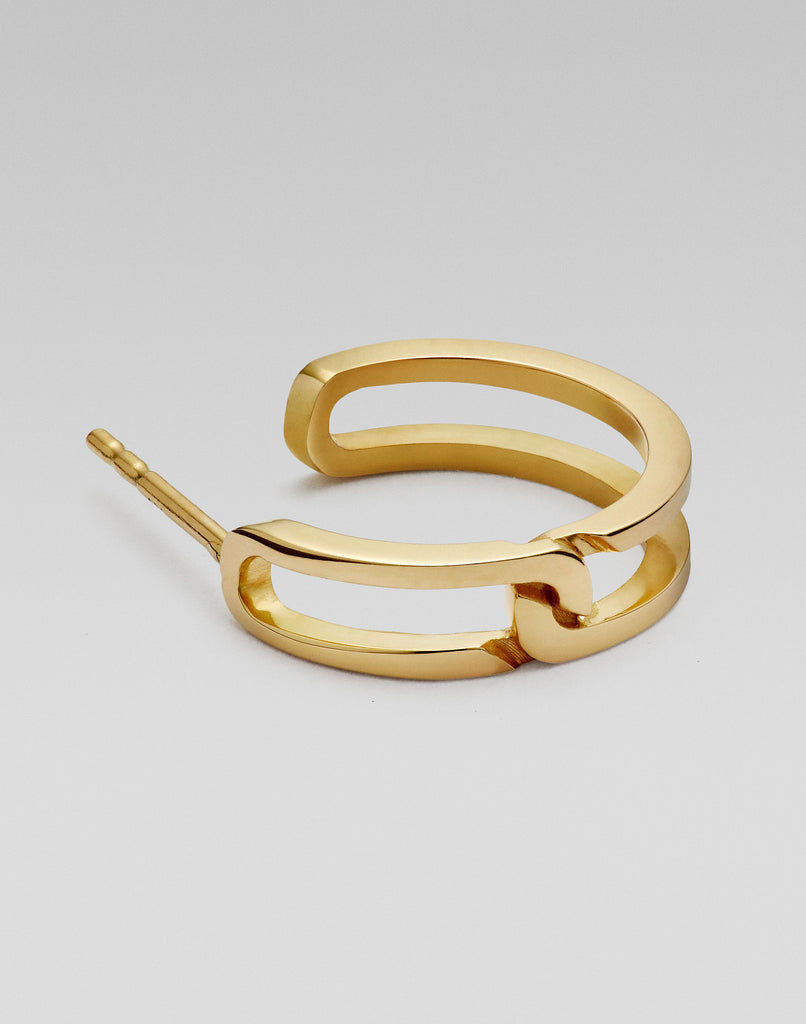The Gasp Small 18K Guld Ørering