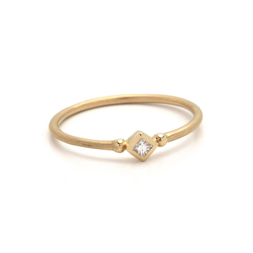 Sana 14K Guld Ring m. Diamant