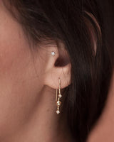 Venus Stars Gold Plated Earring w. Zirconias