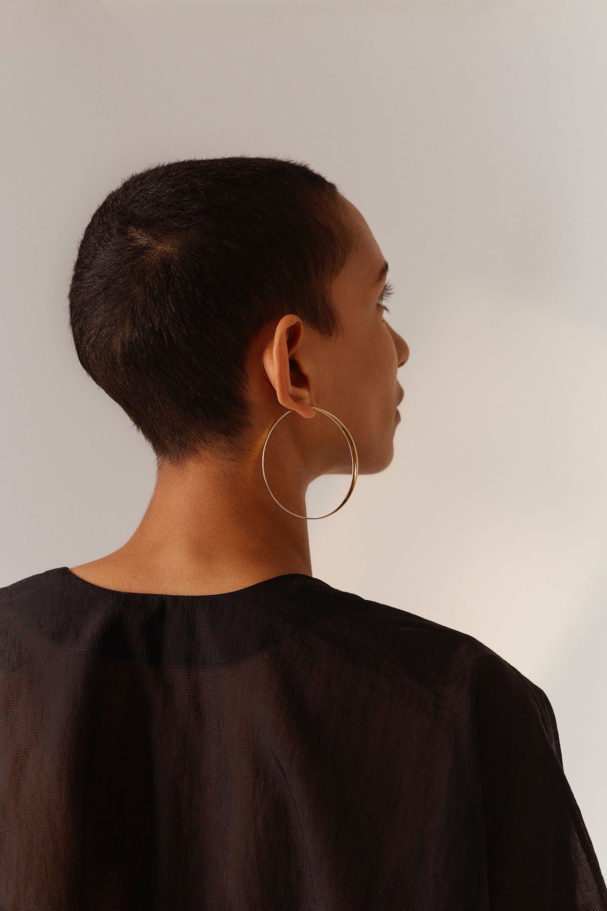 Glow Large 18K Gold Hoop