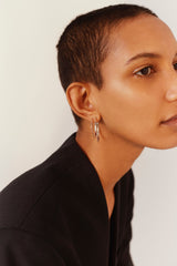 Glow Small Silver Hoop