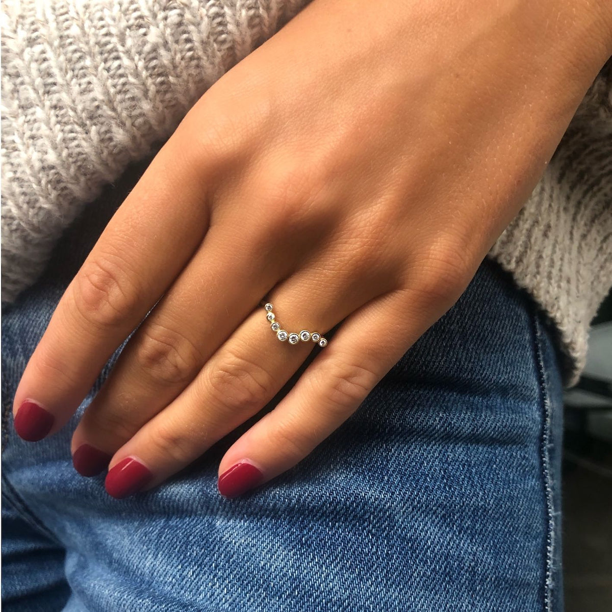 Miss Charlotte Gold 18K Gold Ring w. Diamonds