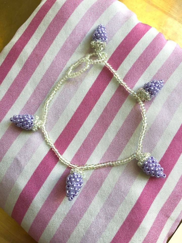 Pale Grape Armband I Lila Schmuckperlen