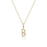 Buchstabe "B" Anhänger aus 10K Gold I Diamanten