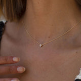 10K Gold Necklace w. Moonstone