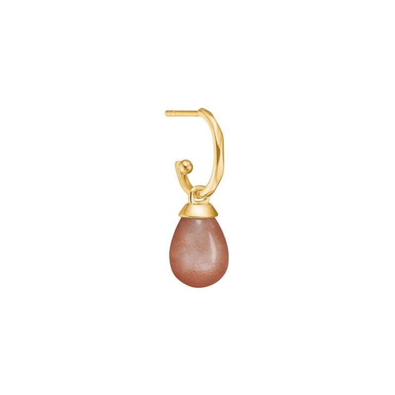 10K Gold Pendant w. Sunstone