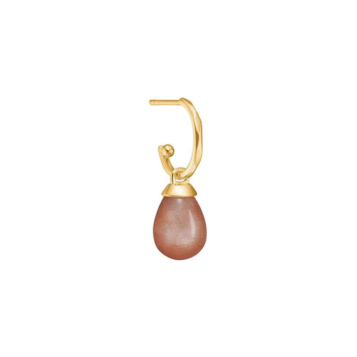 10K Gold Pendant w. Sunstone