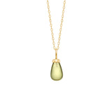 Lemon 10K Gold Pendant w. Quartz