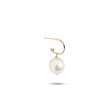 Baroque Ferskvand 10K Guld Hoop m. Perle