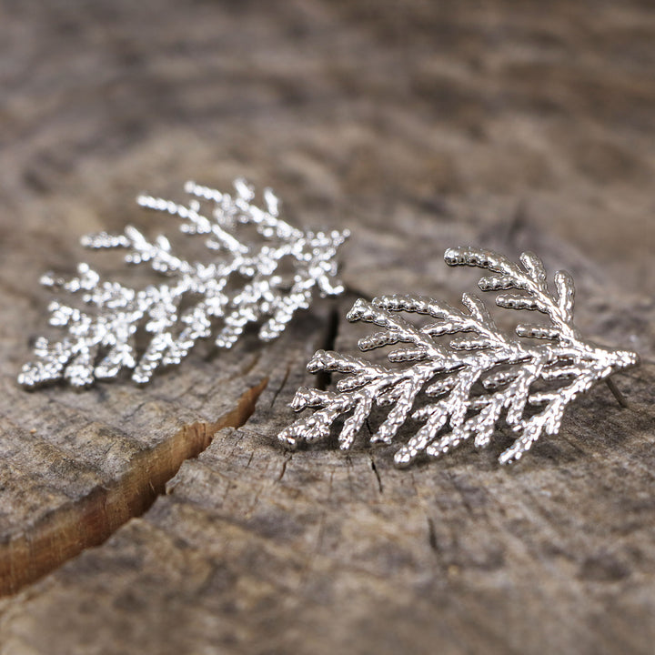 TURVO White Gold Plated Earrings