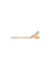 Two Sparks 18K Gold Stud w. Diamonds