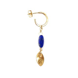 Tanya 14K Gulddoublé Hoop m. Lapis & Prehnite
