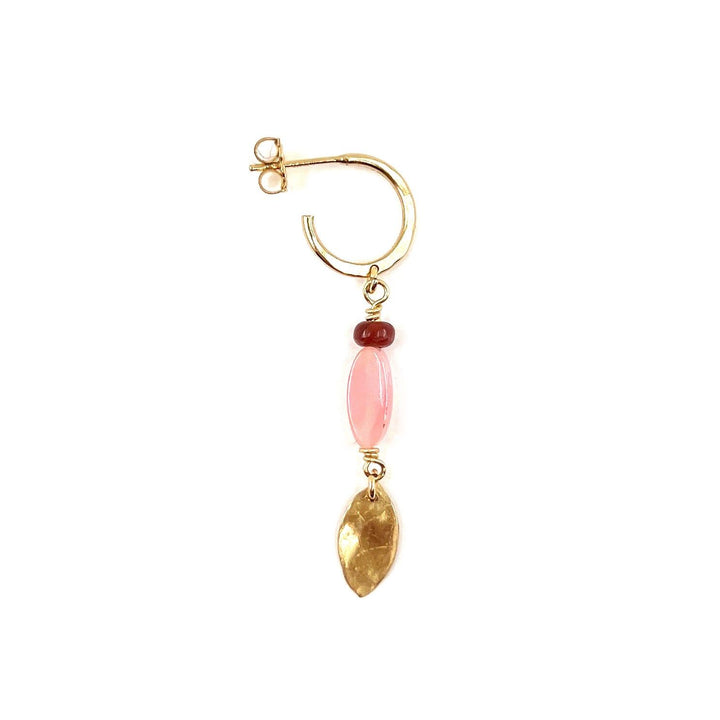 Tanya 14K Goldfilled Hoop w. Opal & Jasper