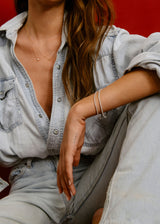 Tennis 18K White Gold Bracelet w. 76 Lab-Grown Diamonds