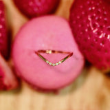 The Curved Mini I Goldring aus 18K I 48