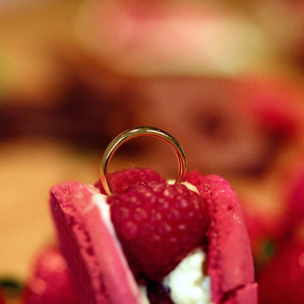 De rene 3 mm 18k Guld, Whitegold eller Rosaguld Ring