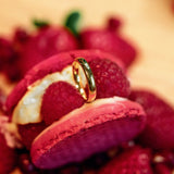 Den rene 3,5 mm 18K Guld, Whitegold eller Rosaguld Ring