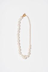 Die große Perlenvariante goldplattierte Halskette w. Perlen