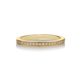 Tina Pavé Yellow 14K Gold Ring w. Diamonds