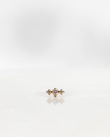 Tiny Brigitte Ohrstecker 18K Gold, Weißgold oder Rosegold I Diamanten I Single