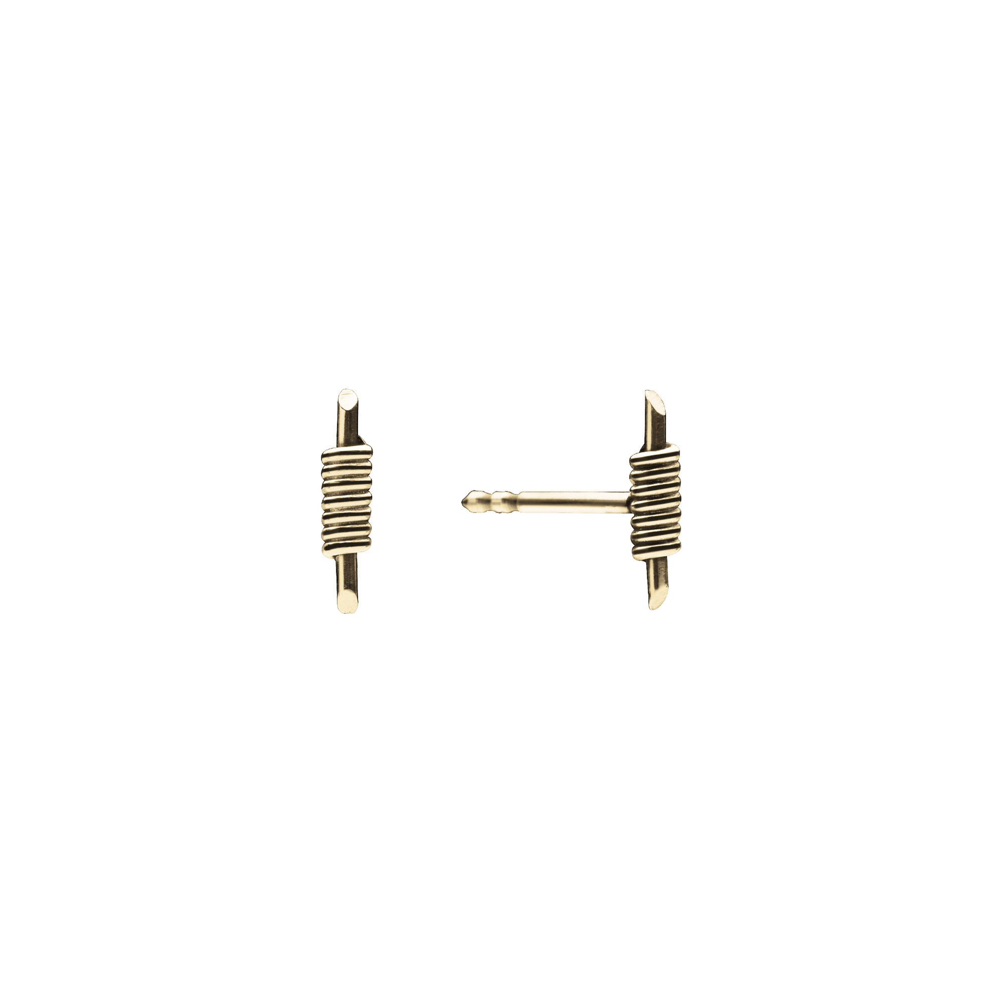 Tiny Bullet Ohrringe goldplattiert