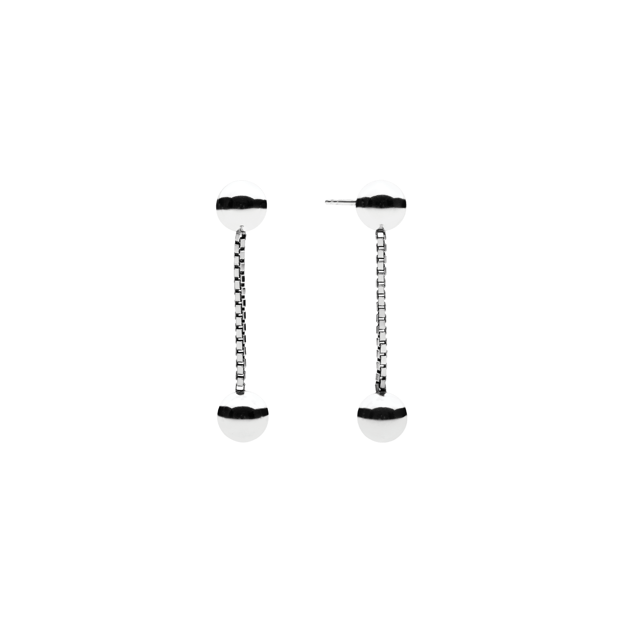 Tiny Martini Earrings Silver
