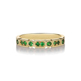 Trine Ji 14K Gold Ring w. Tsavorites