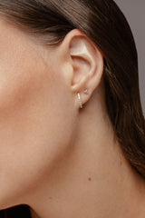 Trio Piercing 18K Gold Earring w. Lab-Grown Diamonds