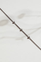 Triple Solitaire Mini 18K White Gold Bracelet w. Lab-Grown Diamonds