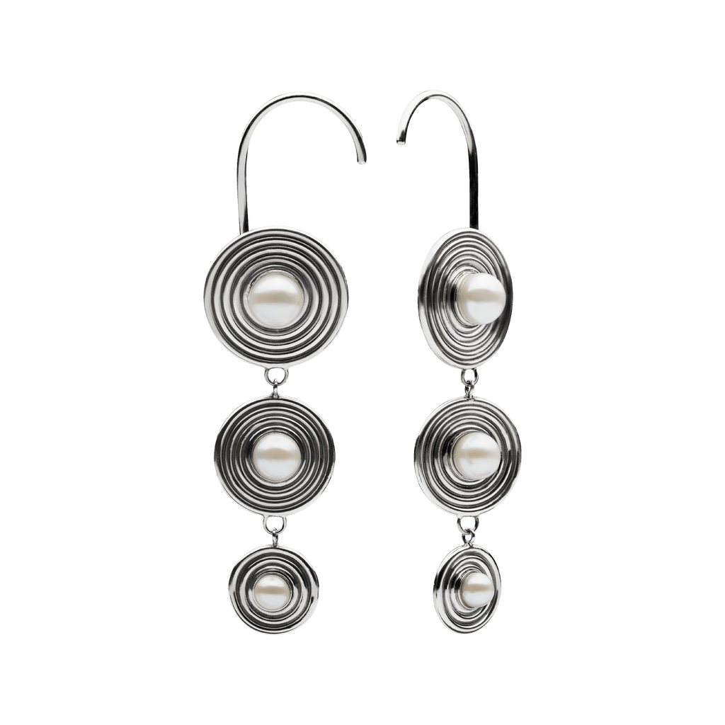 Triple Bobbie Ohrringe aus Silber