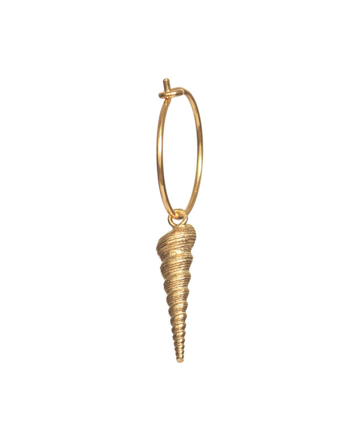 Turret Gold Plated Hoop