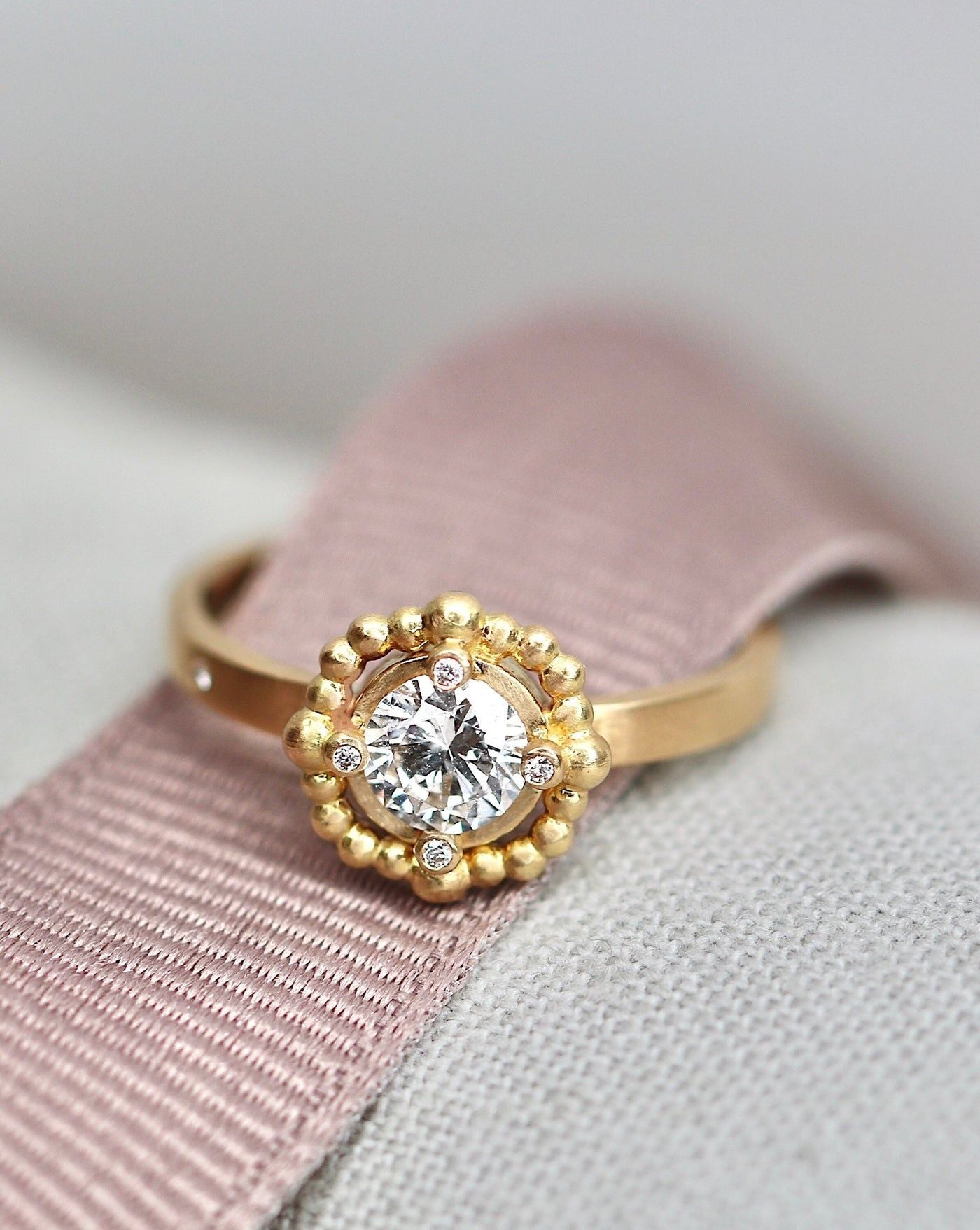 Orbit Meant to Be 18K Gold Ring w. Diamonds