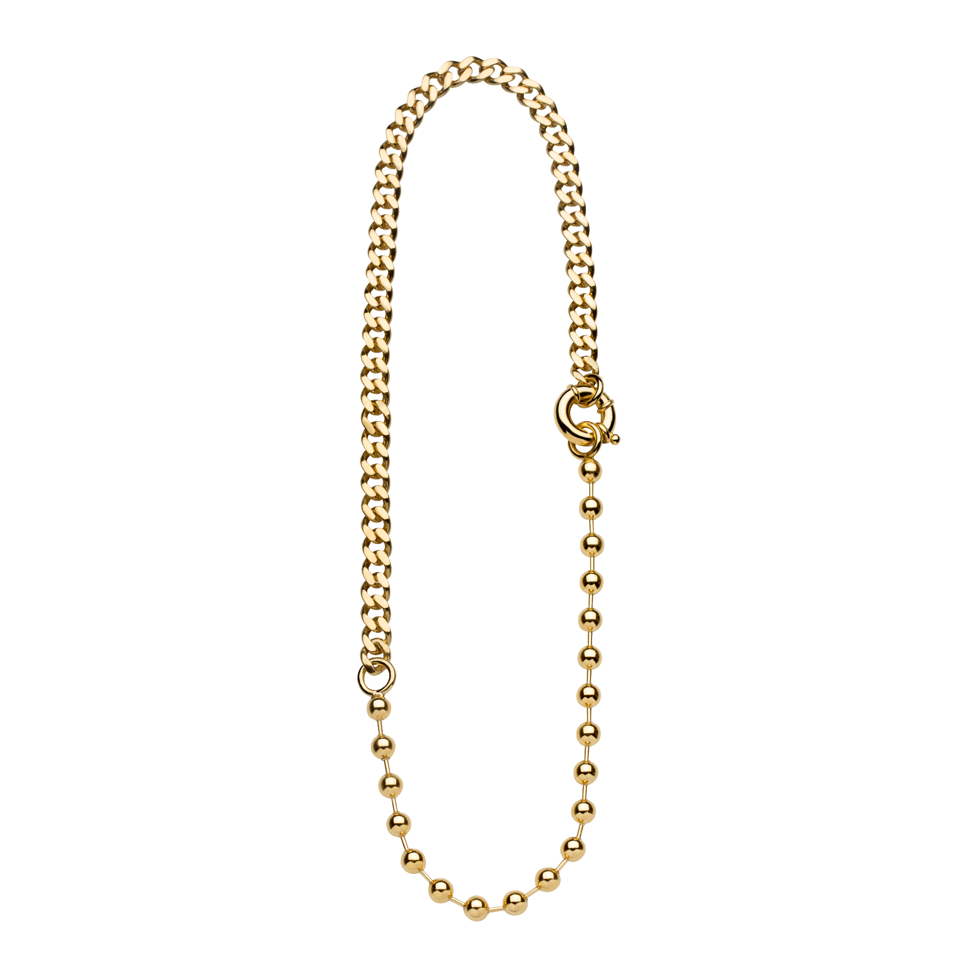 Unisex Necklace Gold Plated