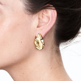 Wave Gold Plated Studs