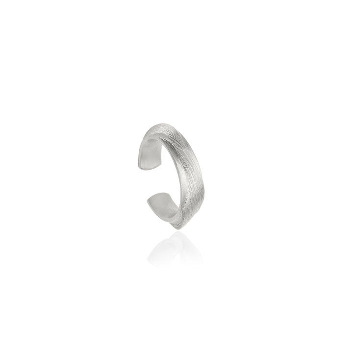Vega Relief Silver Ear cuff