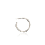 Small Vega Silver Hoops